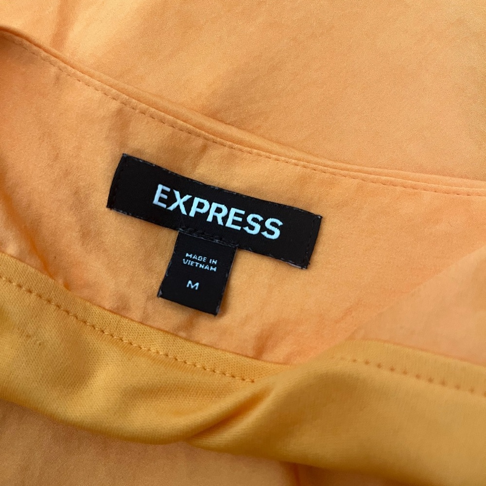 Express Vibrant Orange Maxi slip Dress - Picture 3 of 3